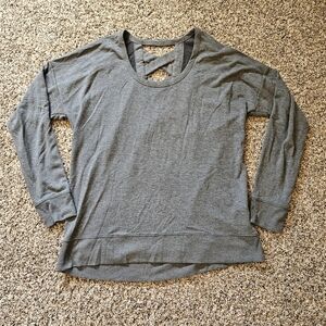 Balance Collection Charcoal Long Sleeve Sweatshirt